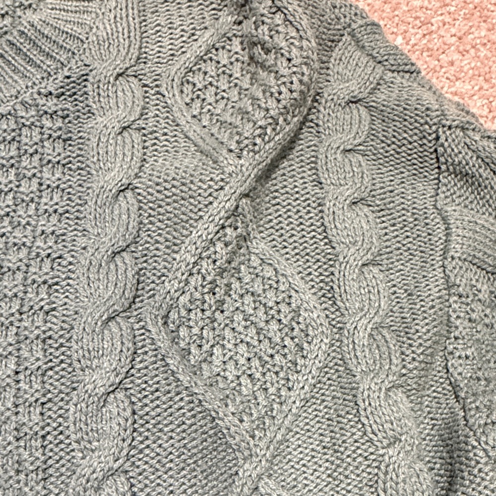 Wild Fable Textured Knit Sweater in Teal - Picture 3 of 4